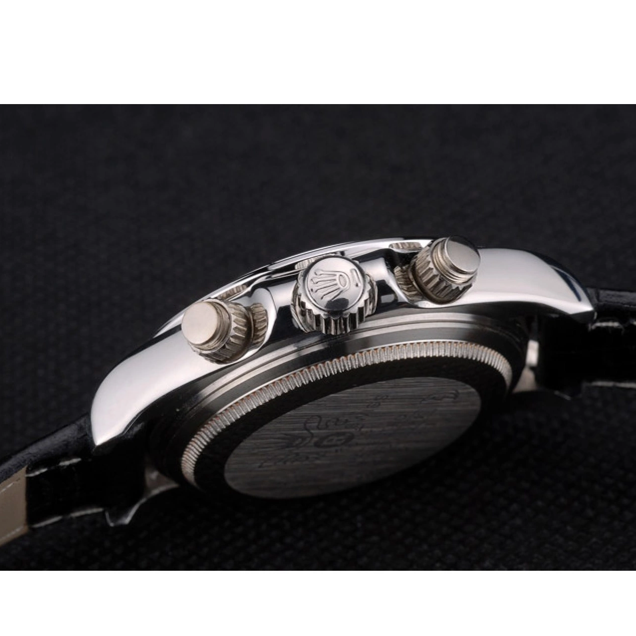 AAA replica watch Lady Studded Bezel Stainless Crystal Steel Crystal Studded Rolex Daytona Case Dial 0611